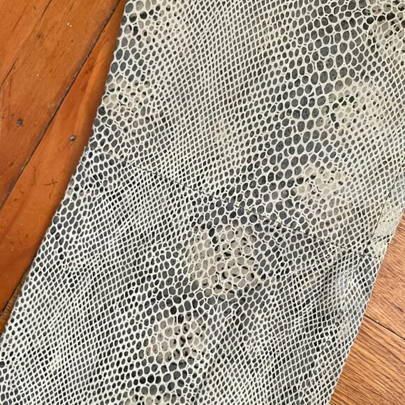 Lucid Leather Snake Print Pants Size 7 - Picture 8 of 9